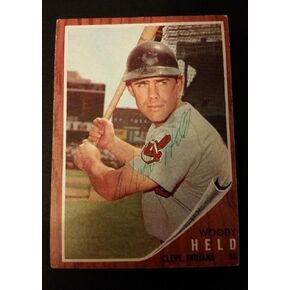 Woody Hold Hedians 1962 Topps #215 Yankees Authentic توقيعه JG2 - بطاقات البيسبول الموقعة in Saudi Arabia