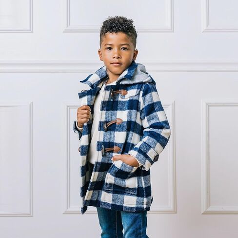 Hope & Henry Boys' Quilted Barn Coat with Detachable Hood in Saudi Arabia