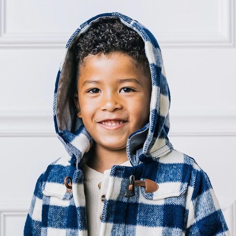 Hope & Henry Boys' Quilted Barn Coat with Detachable Hood in Saudi Arabia