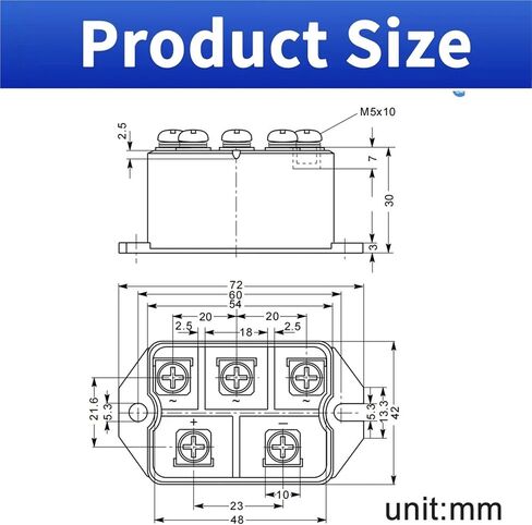 200A Three-Phase Rectifier Bridge Module vuo Profile MDS200A AC Input Output 1600V in Saudi Arabia