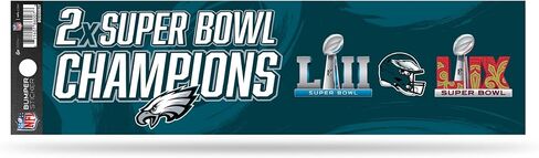 Rico Industries NFL Football Philadelphia Eagles 2 Time Champs in Kuwait