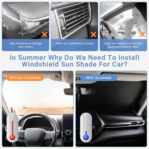 هليت قابلة للطي الزجاج الأمامي Sunshade لـ Hyundai 2022-2025 سانتا كروز الملحقات السيارة نافذة أمامية ظلال شمس لتقليل حرارة السيارة الداخلية in Saudi Arabia