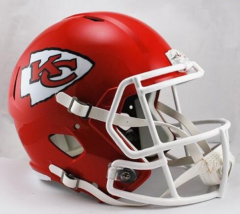 Kansas City Chief Riddell Speed ​​Replica خوذة كاملة الحجم - خوذات NFL المتماثلة - جديدة في Box Riddell in Saudi Arabia