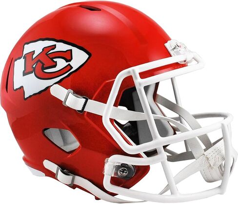 Kansas City Chief Riddell Speed ​​Replica خوذة كاملة الحجم - خوذات NFL المتماثلة - جديدة في Box Riddell in Saudi Arabia