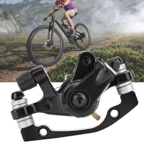 Disc Brake, Solid Disc Brake Calipers Front and Rear Mechanical Disc Brake Calipers for Universal Electric Bicycles with Heat Dissipation Effect (Front disc Brake (F160 R140)) in Saudi Arabia