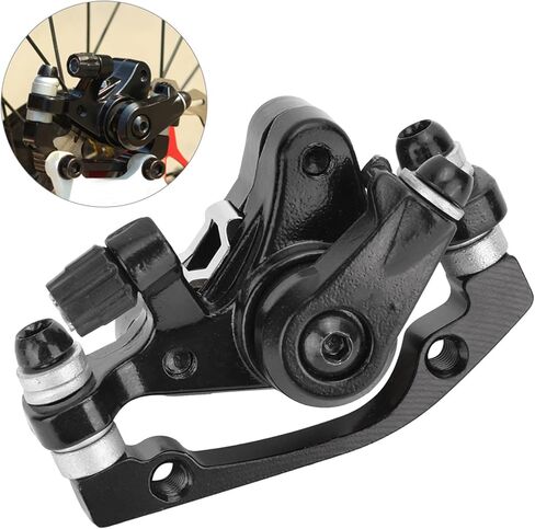 Disc Brake, Solid Disc Brake Calipers Front and Rear Mechanical Disc Brake Calipers for Universal Electric Bicycles with Heat Dissipation Effect (Front disc Brake (F160 R140)) in Saudi Arabia