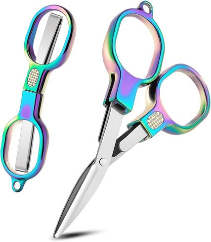 2 Pcs Badge Scissors for Nurses Mini, Foldable Nurse Scissors for Badge Reel in Saudi Arabia