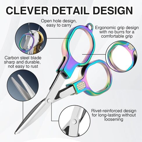2 Pcs Badge Scissors for Nurses Mini, Foldable Nurse Scissors for Badge Reel in Saudi Arabia