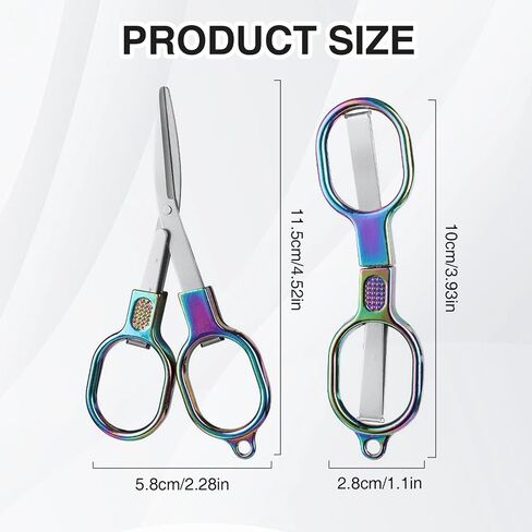 2 Pcs Badge Scissors for Nurses Mini, Foldable Nurse Scissors for Badge Reel in Saudi Arabia