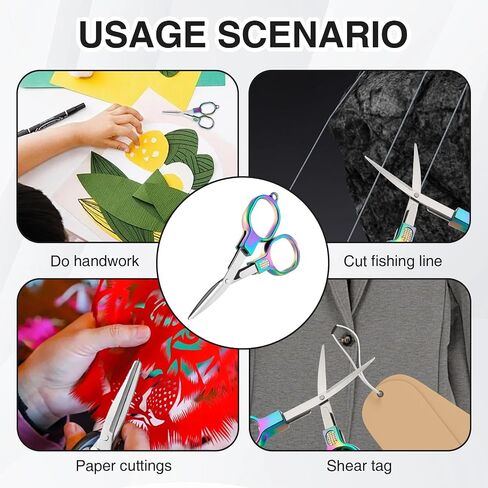2 Pcs Badge Scissors for Nurses Mini, Foldable Nurse Scissors for Badge Reel in Saudi Arabia
