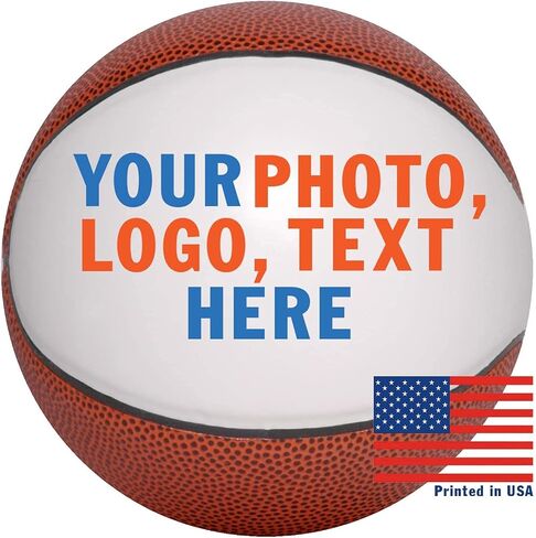 Personalized Custom Regulation Size Basketball | Single Panel | Large Official Size 7 Ball for Coach, Dad, Any Fan in Kuwait