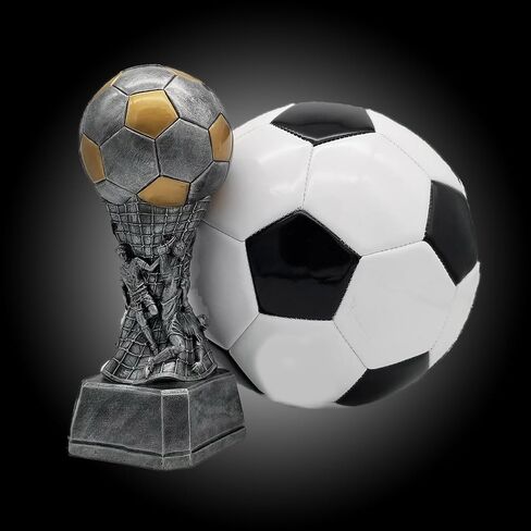 Decade Awards Soccer Trophy - Custom Engraved Soccer Team Tower Award - Perfect for Youth Leagues, Tournaments, Team Recognition - Customize Now (9 Inch) in Saudi Arabia