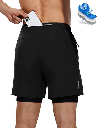Nepest Men’s 4D Padded Mountain Bike Shorts MTB Cycling Biking Bicycle Riding Shorts with Zipper Pockets in Kuwait