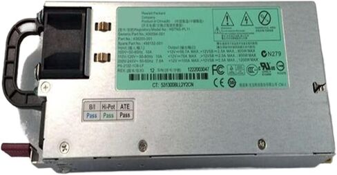 1PC Power Supply DL380 G6 DL580 G7 1200W142258-002 498152-001 490594-001 438203-001 HSTNS-PL11 500172-B21(Used HSTNS-PL11) in Saudi Arabia