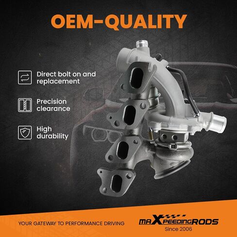 MaxPeedingrods Turbo Turboarger لـ Buick Encore 2013-2021 ، لشيفروليه كروز 2011-2016 Sonic 2012-2020 Trax 2013-2021 ، 1.4L Engine ، 55565353 ، سلسلة PVL الأساسية in Saudi Arabia