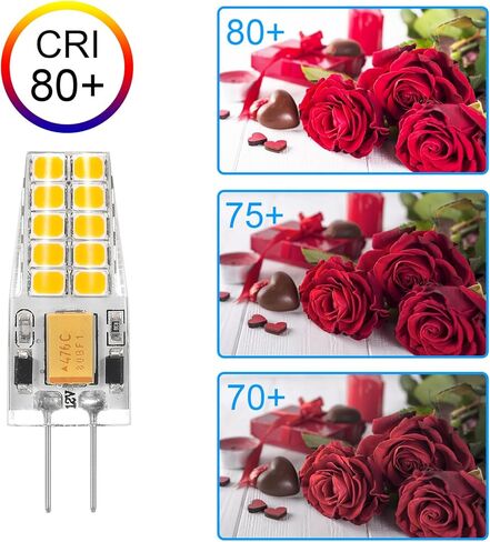 6 حزمة G4 LED LED Bulb 12V AC/DC 2.5W مكافئ 30W T3 BI-PIN BASE 2700K ناعم دافئ مصابيح G4 LIGH in Saudi Arabia