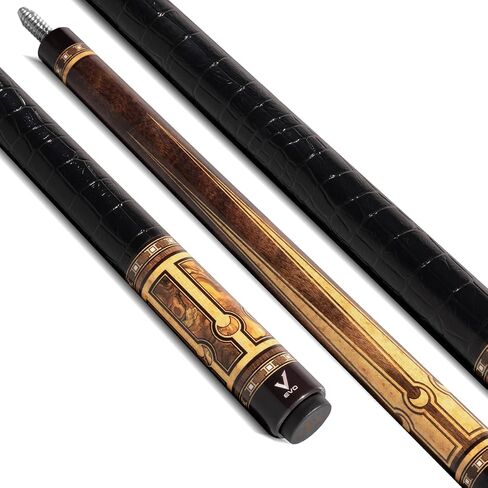 EVO Luna Glassfiber Pool Cue Stick, Low Deflection Pool Sticks with 3/8 * 10 Pin Joint and 12.5mm Tip, TIME 3 Standard tip, Microfiber Leather wrap in Saudi Arabia