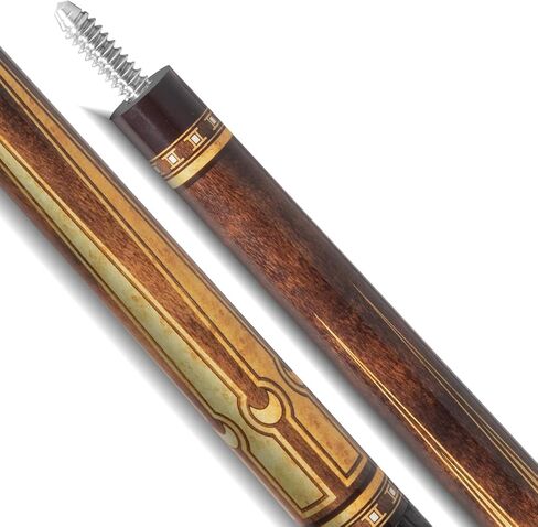 EVO Luna Glassfiber Pool Cue Stick, Low Deflection Pool Sticks with 3/8 * 10 Pin Joint and 12.5mm Tip, TIME 3 Standard tip, Microfiber Leather wrap in Saudi Arabia