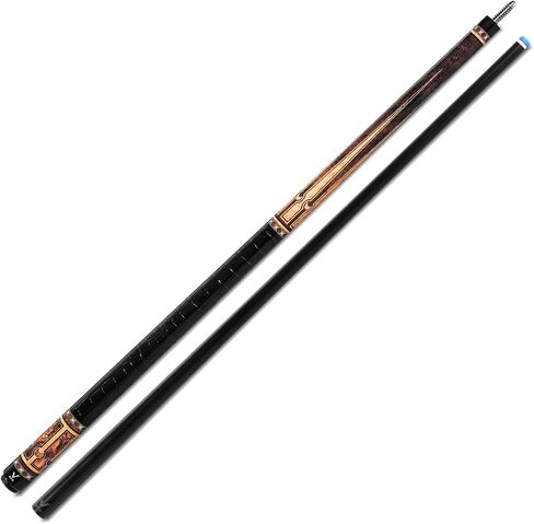 EVO Luna Glassfiber Pool Cue Stick, Low Deflection Pool Sticks with 3/8 * 10 Pin Joint and 12.5mm Tip, TIME 3 Standard tip, Microfiber Leather wrap in Saudi Arabia