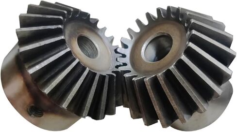 Bevel Gear 2M 25 Teeth Inner Hole 10/12/14/15/16/17/18/19/20/24/25mm Gear 90 Degree Meshing Angle Screw Hole M5(5pcs 2M25T,Hole 17mm keyway5mm) in Saudi Arabia