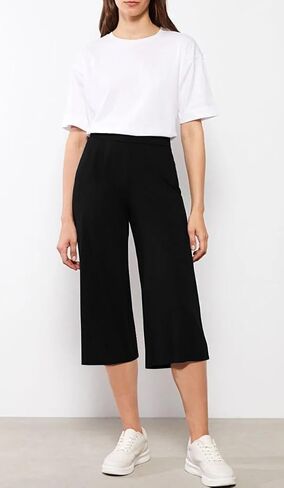 Kivdol 3 Pack Women's Capri Sweatpants, Cozy Wide Legs Cropped Capri with Pockets, Lounge Jogger Pants Workout Yoga Capris in Saudi Arabia