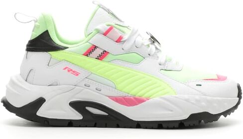 PUMA RS-Truck Limitless (للأطفال الكبار) أصفر فاست / بوما أبيض / وردي متوهج 5 Big Kid M in Kuwait