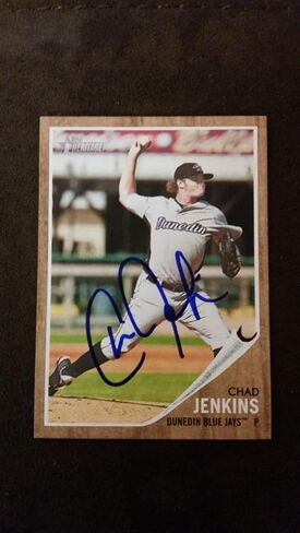 Chad Jenkins 2011 Topps Heritage #140 Jays Authentic توقيعه Ja15 - بطاقات موقعة بالبيسبول in Saudi Arabia
