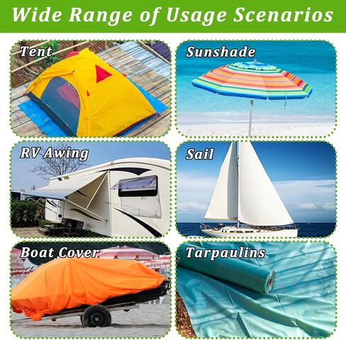 5Inch × 70FT RV Awning Repair Tape with Scissors, Outdoor Heavy Duty Repair Tape for Tarp, Tent, Boat Cover, Canvas, Sail Tape, Waterproof, UVproof and Heat-resistant Tear Repair Pctch Kit (1) in Kuwait