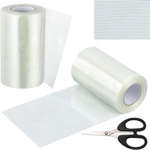 5Inch × 70FT RV Awning Repair Tape with Scissors, Outdoor Heavy Duty Repair Tape for Tarp, Tent, Boat Cover, Canvas, Sail Tape, Waterproof, UVproof and Heat-resistant Tear Repair Pctch Kit (1) in Kuwait
