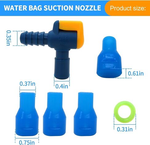 Professional 4 Pack Bite Valve Replacement 90 Degree Silicone Mouthpiece Compatible for Most Hydration Bladders, for Camelback in Saudi Arabia