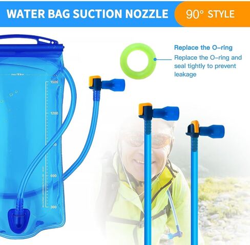 Professional 4 Pack Bite Valve Replacement 90 Degree Silicone Mouthpiece Compatible for Most Hydration Bladders, for Camelback in Saudi Arabia