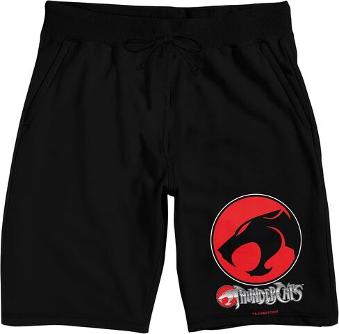 Thundercats Animated Series Title Logo Men's Black Lounge Shorts in Saudi Arabia