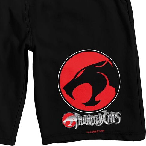 Thundercats Animated Series Title Logo Men's Black Lounge Shorts in Saudi Arabia