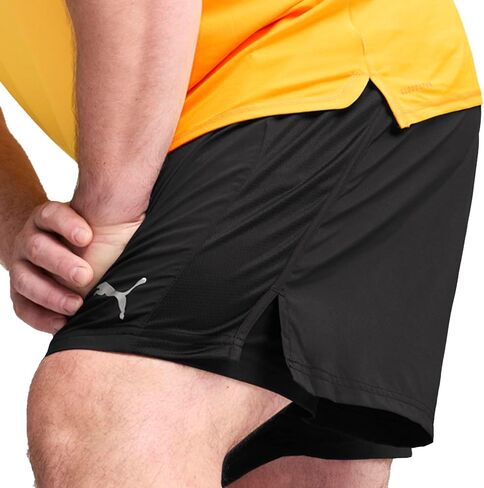 PUMA MENS تشغيل السرعة المفضلة المنسوجة 2 في 1 القصيرة غير الرسمية - أسود - الحجم XL in Kuwait