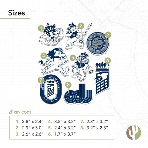 Desert Cactus Old University University University Odu Monarchs Vinyl Lexals Laptop Gater Bottle Type 2 (T2 Vintage 1) in Saudi Arabia