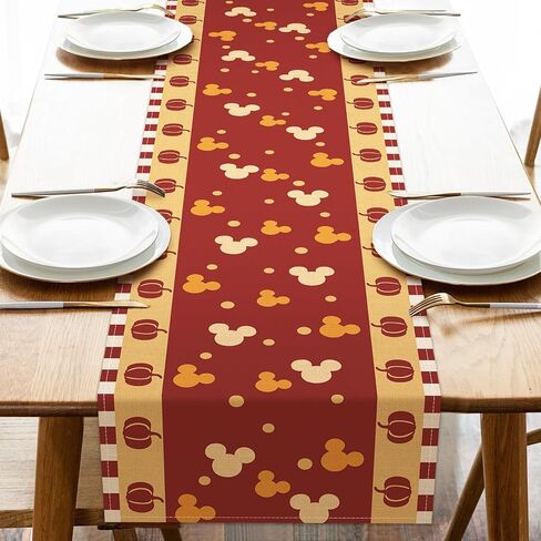 Seliem Halloween Bat Table Runner, Black Purple Skull Polka Dot Kitchen Dining Table Decor, Funny Holiday Burlap Home Decoration Indoor Outdoor Party Supply 13 x 72 Inch in Saudi Arabia