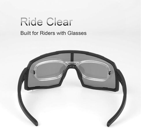 Sports Sunglasses for Men & Women, Polarized UV400 Cycling Glasses with Myopia Frame, Lightweight for Cycling, Running in Saudi Arabia