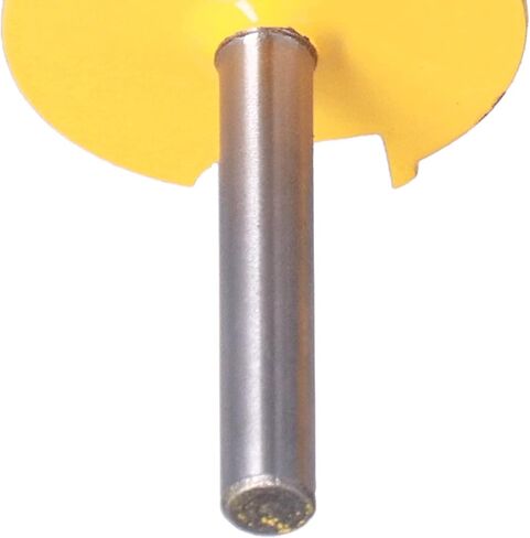 ZJchao T Track Router Bit, T Slot Router Bit Slot Cutter 2Pcs Set 1/4in Shank Silver Yellow Bead Joint for Woodworking in Saudi Arabia