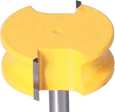 ZJchao T Track Router Bit, T Slot Router Bit Slot Cutter 2Pcs Set 1/4in Shank Silver Yellow Bead Joint for Woodworking in Saudi Arabia