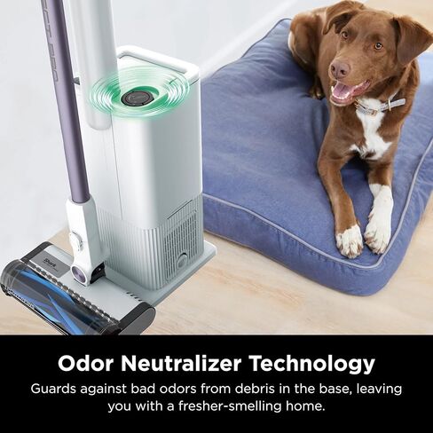 Shark IW3120 Detect Pro - فراغ لامع خفيف الوزن مع مرشح HEPA ، محمولة محمولة ، قفص الاتهام ، نظام فارغ تلقائي ، أداة الشقوق ، فراغ عصا مثالي لشعر الحيوانات الأليفة ، الأرجواني الأبيض/الرماد (المتجدد) in Saudi Arabia