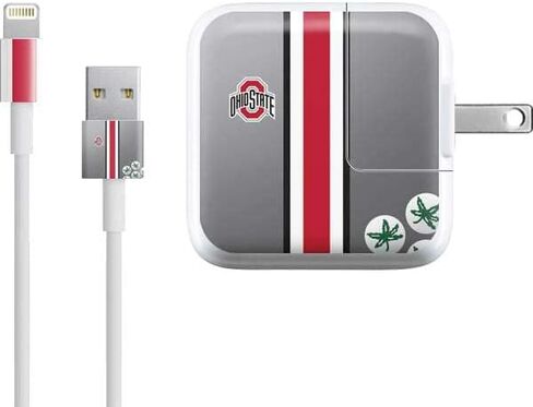 Skinit Sched Skin Gothly Gonting مع Ipad Charger (10W USB) - جامعة ولاية أوهايو المرخصة رسميًا جامعة ولاية أوهايو بوكيز تصميم in Saudi Arabia