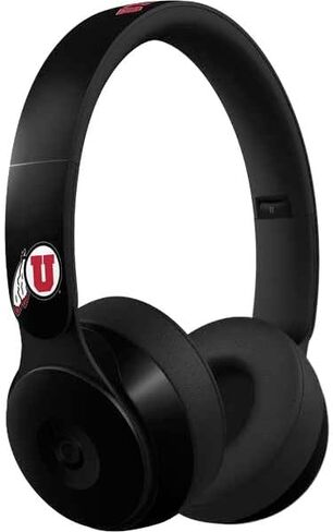 Skinit Decal Audio Skin Compatible with Beats Solo Pro - Officially Licensed University of Utah Circle and Feather on Black Design in Saudi Arabia