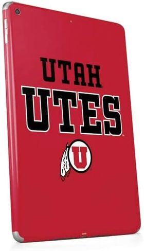 Skinit Decal Tablet Skin Compatible with iPad 9.7in (2017) - Officially Licensed College Utah Utes Text on Red Design in Saudi Arabia