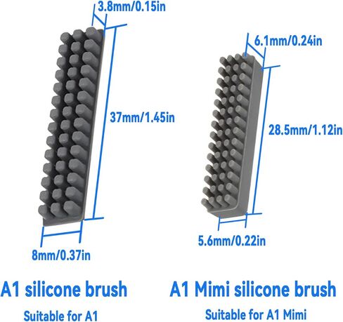6pcs 3D الطابعة فرشاة فوهة السيليكون لـ Bambu Lab A1，3D أداة تنظيف فوهة BUSTERT BRINTER من مجموعة أدوات استبدال فرشاة الفوهة لقطع غيار الطابعة ثلاثية الأبعاد وملحقاتها (غير متوافقة مع Bambu A1 MINI) in Saudi Arabia