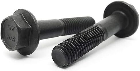 (1 Piece) M14-1.5x80 Class 10.9 Fine Thread Hex Flange Bolt Screw UNF Fine Partial Threads Phos & Oil in Saudi Arabia