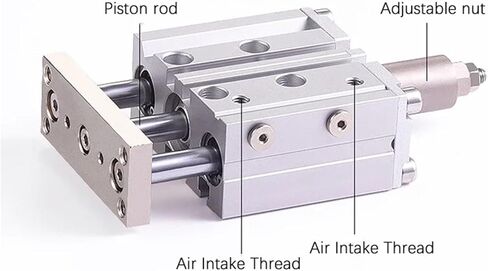 1PCS TCLJ32 TCLJ40 BORE 10-175 أسطوانة الهواء الهوائية المدمجة مع اسطوانة قضيب توجيه TCLJ40-20 TCLJ32-20 TCLJ40-30 (TCLJ32X50-50) in Kuwait