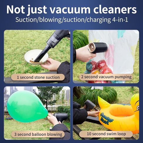 Handheld Car Vacuum Portable Cordless，12000PA High Power Mini Vacuum Cleaner and Air Duster, 4-in1 Hand Held Vacuum Cordless Rechargeable for Car, Home, Office, Pet in Saudi Arabia