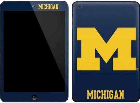 Skinit Skinit Tablet Skin متوافق مع iPad Mini (1st و 2nd Gen) - تصميم شعار Michigan M المرخص رسميًا in Saudi Arabia