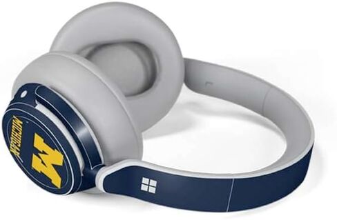 Skinit Skinit Audio Audio Skin متوافق مع سماعات الرأس السطحية - تصميم شعار Michigan M المرخص رسميًا in Saudi Arabia