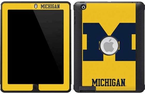 Skinit Decal Skin Compatible with OtterBox Defender iPad 2/3/4th Gen - Officially Licensed College Michigan M Logo Yellow Design in Saudi Arabia